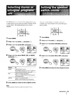 Предварительный просмотр 21 страницы Sony Trinitron KV-27S20 Operating Instructions Manual