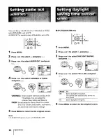 Предварительный просмотр 22 страницы Sony Trinitron KV-27S20 Operating Instructions Manual