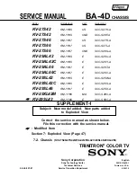 Preview for 63 page of Sony Trinitron KV-27S42 Service Manual