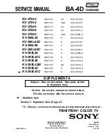 Preview for 65 page of Sony Trinitron KV-27S42 Service Manual