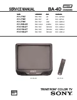 Sony Trinitron KV-27V42 Service Manual предпросмотр