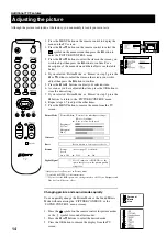 Предварительный просмотр 16 страницы Sony Trinitron KV-28DS20U Instruction Manual