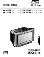 Sony Trinitron KV-28DS20U Service Manual предпросмотр