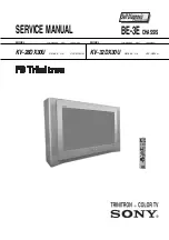 Sony Trinitron KV-28DX30U Service Manual preview