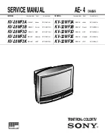 Предварительный просмотр 1 страницы Sony TRINITRON KV-28WF3A Service Manual