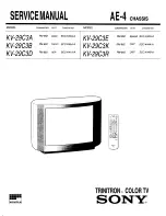 Sony Trinitron KV-28WS4A Service Manual предпросмотр