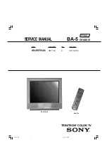 Preview for 1 page of Sony TRINITRON KV-29FS12A Service Manual