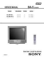 Sony Trinitron KV-29FS13 Service Manual предпросмотр