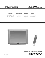 Предварительный просмотр 1 страницы Sony TRINITRON KV-29FV16A Service Manual