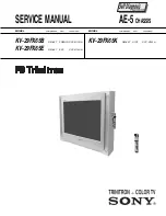 Предварительный просмотр 1 страницы Sony Trinitron KV-29FX65B Service Manual