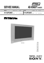 Предварительный просмотр 1 страницы Sony Trinitron KV-32FQ85B Service Manual