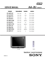 Предварительный просмотр 1 страницы Sony TRINITRON KV-32FV27 Service Manual