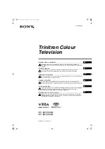 Предварительный просмотр 1 страницы Sony Trinitron KV-32HQ100K Operating Instructions Manual