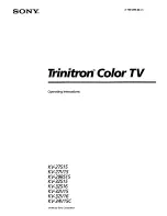 Preview for 1 page of Sony Trinitron KV-32V16 Operating Instructions Manual