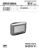 Предварительный просмотр 1 страницы Sony TRINITRON KV-32WS2B Service Manual