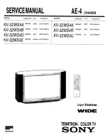 Предварительный просмотр 1 страницы Sony TRINITRON KV-32WS4A Service Manual