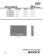 Предварительный просмотр 2 страницы Sony TRINITRON KV-34DRC430 Service Manual