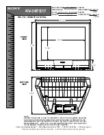 Preview for 1 page of Sony TRINITRON KV-36FS17 Specifications