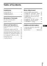 Предварительный просмотр 5 страницы Sony Trinitron KV-AR25 Operating Instructions Manual