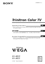 Предварительный просмотр 78 страницы Sony Trinitron KV-AR25M61 Service Manual