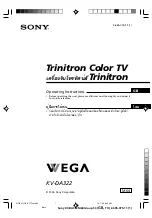 Предварительный просмотр 183 страницы Sony TRINITRON KV-DA322M64 Service Manual