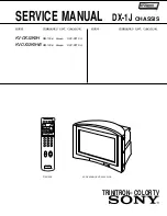 Предварительный просмотр 3 страницы Sony Trinitron KV-DX32K9H Service Manual