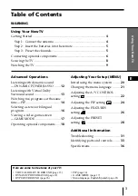 Предварительный просмотр 3 страницы Sony Trinitron KV-EF29 Operating Instructions Manual