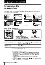 Предварительный просмотр 20 страницы Sony Trinitron KV-EF29 Operating Instructions Manual