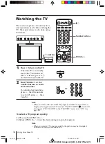 Preview for 10 page of Sony Trinitron KV-ES29 Operating Instructions Manual