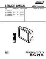 Предварительный просмотр 1 страницы Sony TRINITRON KV-ES34M31 Service Manual