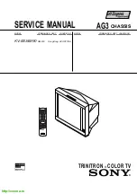 Предварительный просмотр 1 страницы Sony TRINITRON KV-ES34M90 Service Manual