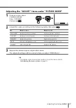 Preview for 27 page of Sony Trinitron KV-EX29 Operating Instructions Manual