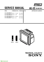 Sony TRINITRON KV-EX34M39 Service Manual preview