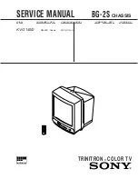 Sony TRINITRON KV-G142M Service Manual предпросмотр