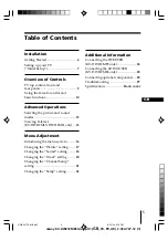 Предварительный просмотр 5 страницы Sony Trinitron KV-HW212 Operating Instructions Manual