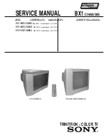 Предварительный просмотр 2 страницы Sony TRINITRON KV-HW21M80J Service Manual