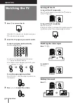 Предварительный просмотр 8 страницы Sony TRINITRON KV-J14M1J Operating Instruction