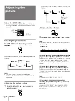 Предварительный просмотр 10 страницы Sony TRINITRON KV-J14M1J Operating Instruction