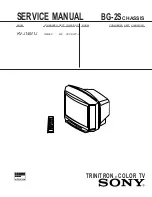 Предварительный просмотр 1 страницы Sony TRINITRON KV-J14M1J Service Manual