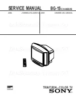 Sony Trinitron KV-J21MF2J Service Manual предпросмотр