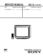 Sony TRINITRON KV-J25MF8J Service Manual предпросмотр