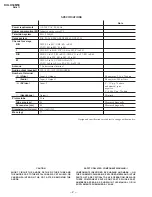 Предварительный просмотр 2 страницы Sony TRINITRON KV-LX34M50 Service Manual