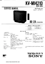 Preview for 1 page of Sony Trinitron KV-M1421D Service Manual