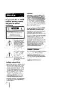 Предварительный просмотр 2 страницы Sony Trinitron KV-MT1300 Operating Instructions Manual