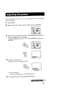 Предварительный просмотр 17 страницы Sony Trinitron KV-MT1300 Operating Instructions Manual