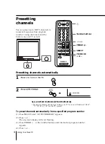 Предварительный просмотр 8 страницы Sony Trinitron KV-PF14 Operating Instructions Manual