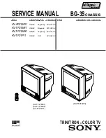 Предварительный просмотр 1 страницы Sony TRINITRON KV-PF21M70 Service Manual