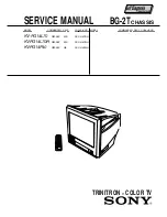 Предварительный просмотр 2 страницы Sony TRINITRON KV-PG14L70 Service Manual