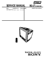 Preview for 1 page of Sony TRINITRON KV-PG21P10 Service Manual