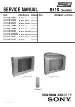 Sony Trinitron KV-SW212M50 Service Manual предпросмотр